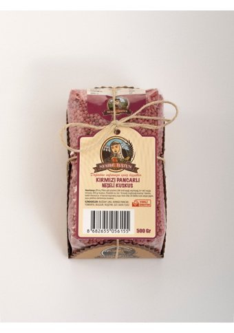 Nesibe Hatun Kırmızı Pancarlı El Yapımı Kuskus Makarna 500 gr