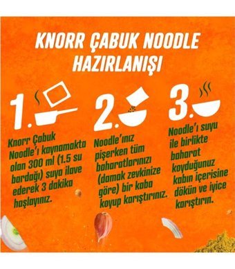Knorr Çabuk Bardak Köri Çeşnili Noodle 8x66 gr