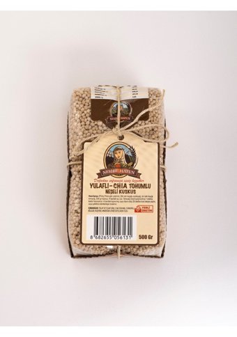 Nesibe Hatun El Yapımı Yulaflı Chia Tohumlu Kuskus Makarna 500 gr