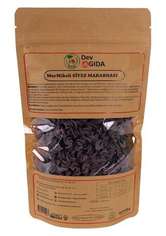 Devrekani Deva Gıda Siyez Unlu Mormiksli Siyez Unlu Burgu Makarna 300 gr