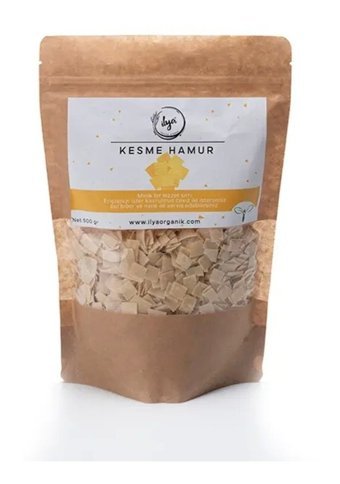 İlya Organik Yumurtalı Sade Kesme Makarna 500 gr