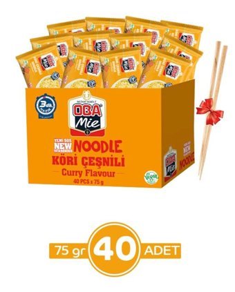 Oba Mie Köri Çeşnili Noodle 40x75 gr