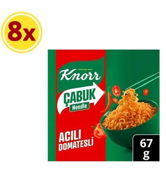 Knorr Çabuk Bardak Acılı Domates Çeşnili Noodle 8x67 gr