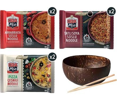 Oba Mie Karışık Noodle 6x80 gr