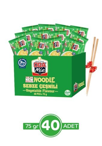Oba Mie Sebze Çeşnili Noodle 40x75 gr