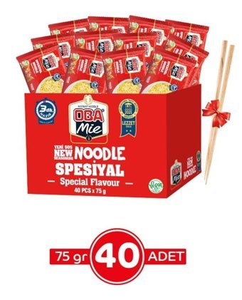 Oba Mie Spesiyal Çeşnili Noodle 40x75 gr