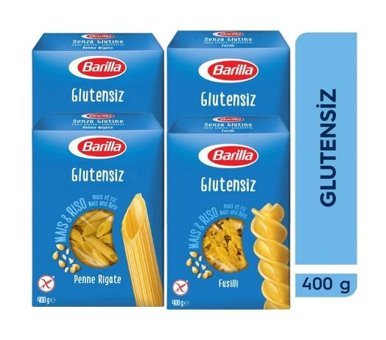 Barilla Glutensiz Fusilli - Penne Rigate Makarna 400 gr