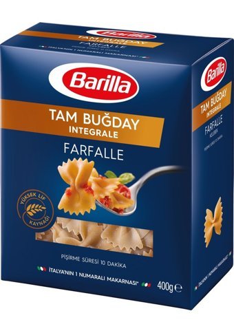 Barilla İntegrale Tam Buğday Unlu Farfalle Kelebek Makarna 400 gr