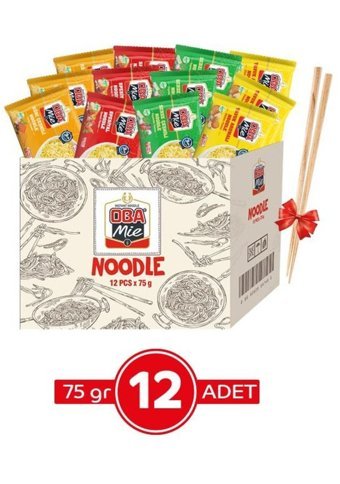 Oba Mie Karma Çeşnili Noodle 12x75 gr
