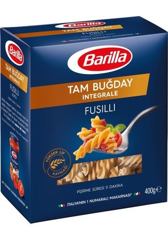 Barilla İntegrale Tam Buğday Unlu Fusilli Burgu Makarna 400 gr