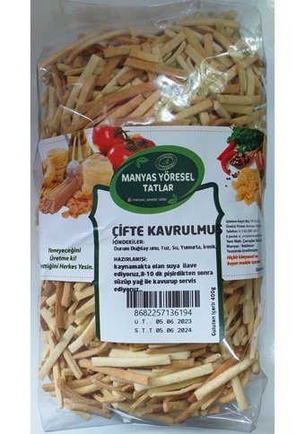 Manyas Yöresel Tatlar Çifte Kavrulmuş Erişte 400 gr