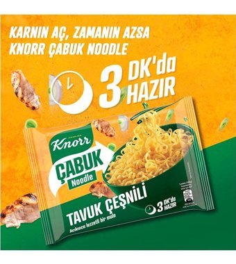 Knorr Çabuk Bardak Tavuk Çeşnili Noodle 8x66 gr