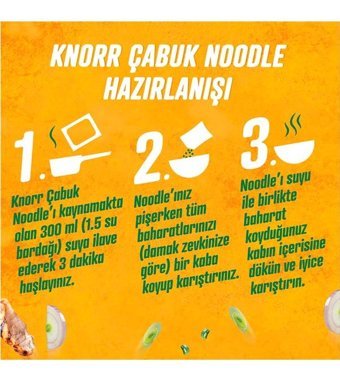 Knorr Çabuk Bardak Tavuk Çeşnili Noodle 8x66 gr