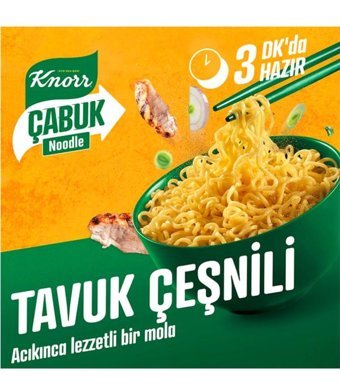 Knorr Çabuk Bardak Tavuk Çeşnili Noodle 8x66 gr