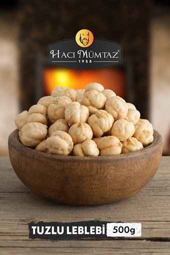 Hacı Mümtaz 1958 Denizli Kavrulmuş Tuzlu Çıtır Beyaz Leblebi 500 gr