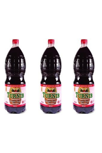 Turnib Organik Şekersiz Acılı Şalgam 3x2 lt