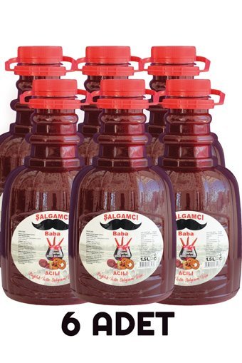 Şalgamcı Baba Organik Şekersiz Acılı Şalgam 6x1.5 lt