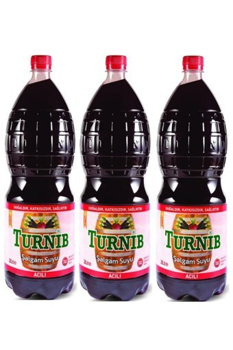 Turnib Organik Şekersiz Acılı Şalgam 6 lt