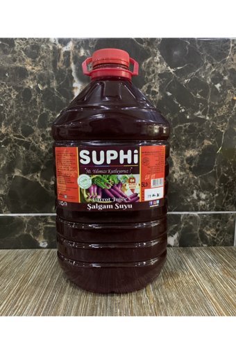 Suphi Organik Şekersiz Glutensiz Acılı Şalgam 5 lt
