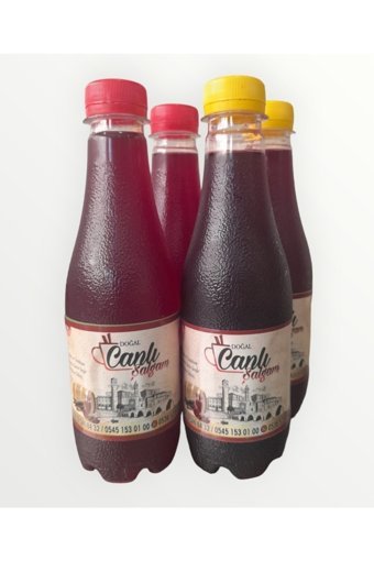 Canlı Şekerleme Organik Şekersiz Acılı-Acısız Şalgam 12x330 ml