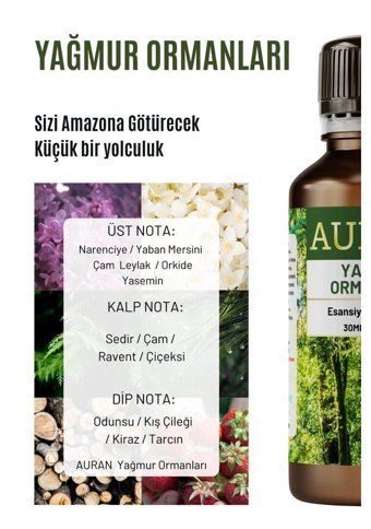 Auran Yağmur Ormanı Oda Kokusu 30 ml