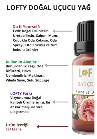 Lofty Bahçe Gülü Oda Kokusu 30 ml