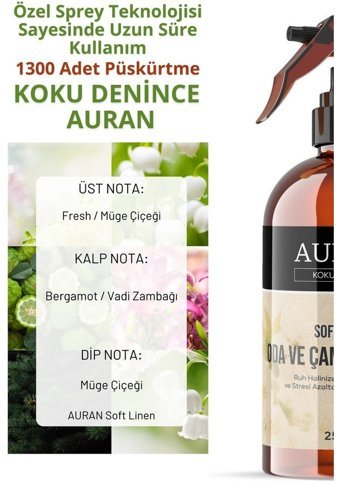 Auran Soft Linen Oda Kokusu 250 ml