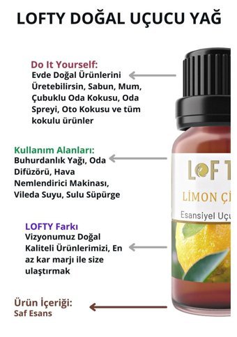 Lofty Limon Oda Kokusu 10 ml