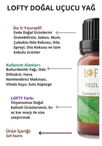 Lofty Yeşil Çay Oda Kokusu 10 ml