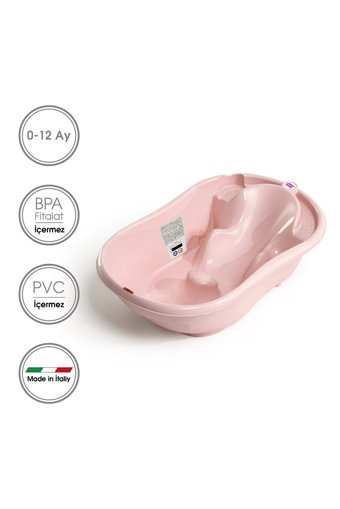 Ok Baby Onda Ayaklı Pembe Katlanır Bebek Küveti Seti