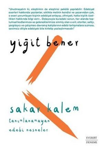 Sakar Kalem Yiğit Bener Everest Yayınları