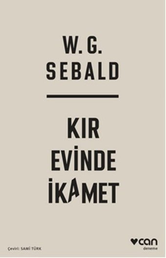 Kır Evinde İkamet W. G. Sebald Can Yayınları