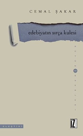 Edebiyatın Sırça Kulesi Cemal Şakar İz Yayıncılık