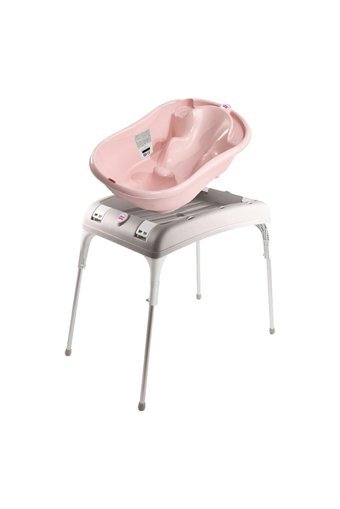 Ok Baby Ayaklı Pembe Katlanır Bebek Küveti Seti
