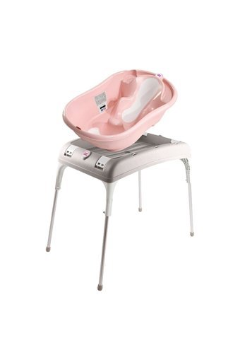 Ok Baby Evol Ayaklı Pembe Katlanır Bebek Küveti Seti