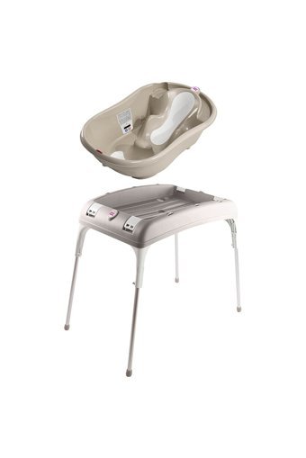 Ok Baby Onda Evol Ayaklı Gri Katlanır Bebek Küveti Seti