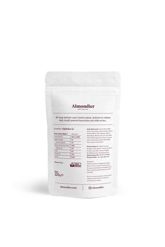 Almondier Organik Tane Çiğ Badem İçi 6x220 gr