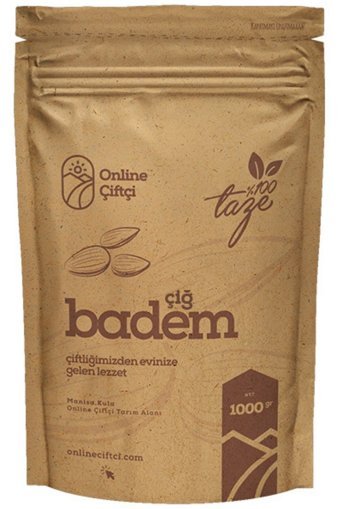 Karlıoğlu Organik Tane Çiğ Badem İçi 1 kg