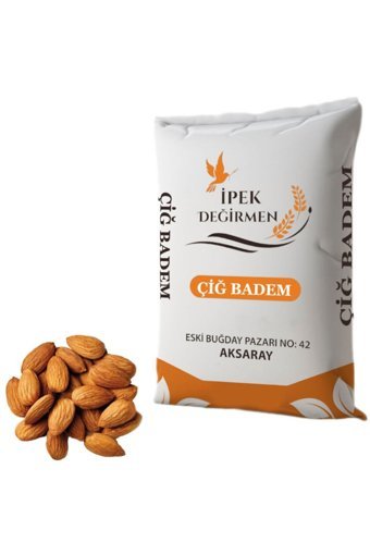 İpek Değirmen Tane Çiğ Badem İçi 1 kg