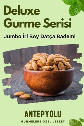 Antepyolu Organik Tane Çiğ Badem İçi 350 gr