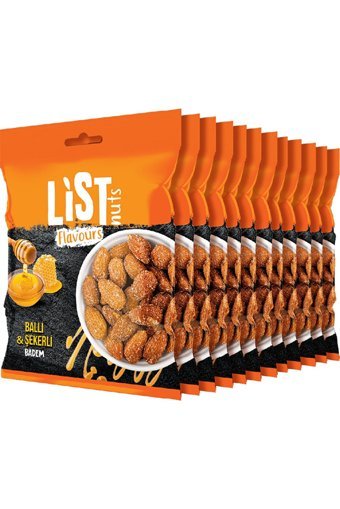 List Flavours Tane Çiğ Badem İçi 12x100 gr