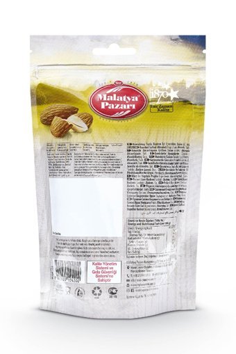 Malatya Pazarı Organik Tane Kavrulmuş Badem İçi 180 gr