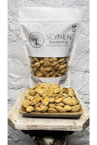 Seymen Bademliği Organik Tane Çiğ Kabuklu Badem 1 kg