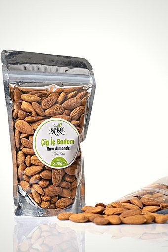 Seke Organik Tane Çiğ Badem İçi 200 gr