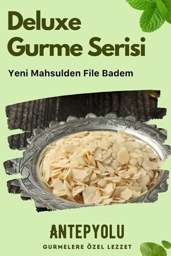 Antepyolu Organik File Çiğ Badem İçi 50 gr