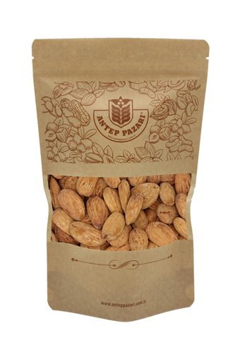 Antep Pazarı Organik Tane Kavrulmuş Badem İçi 400 gr