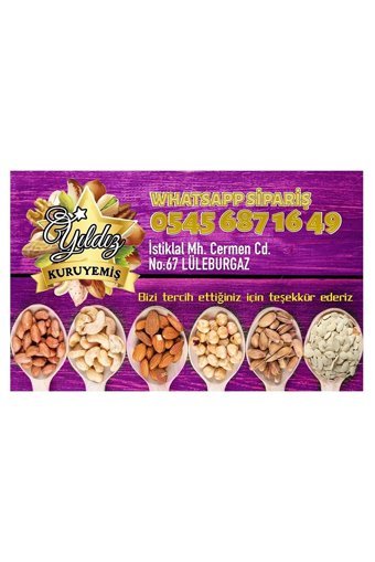 Yıldız Kuruyemiş Tane Çiğ Badem İçi 2 kg