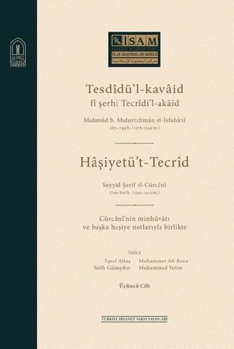 Tesdidü'-Kavaid Fi Şerhi Tecridi' Akaid-3.Cilt Kolektif İsam Yayınları
