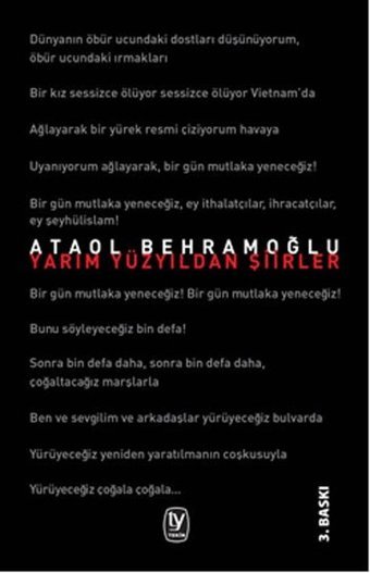Yarım Yüzyıldan Şiirler Ataol Behramoğlu Tekin Yayınevi