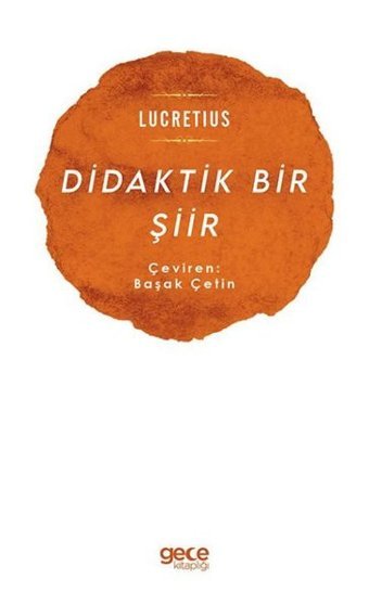 Didaktik Bir Şiir Lucretius Gece Kitaplığı